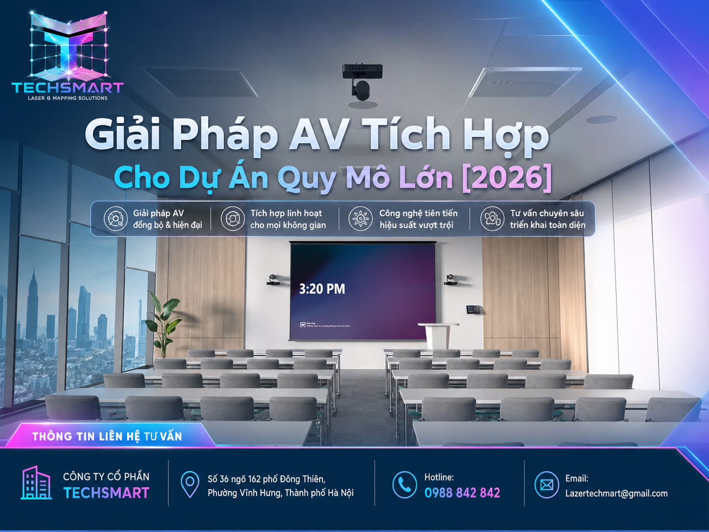 Giải Pháp AV Tích Hợp Cho Dự Án Quy Mô Lớn [2026]